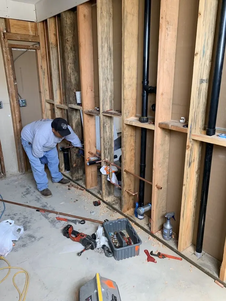 Commercial rough-in plumbing for Gas Line Repair in Greisemersville